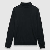 Pull col roulé en coton et cachemire - Noir - IKKS MEN