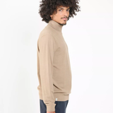 Pull col roulé Heby - Taupe - SUN VALLEY HOMME