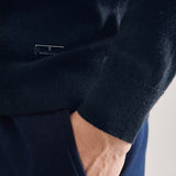 Pull col roulé homme en laine Merino - Marine - SEIDENSTICKER