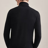 Pull col roulé homme en laine Merino - Noir - SEIDENSTICKER