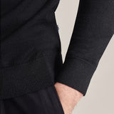 Pull col roulé homme en laine Merino - Noir - SEIDENSTICKER