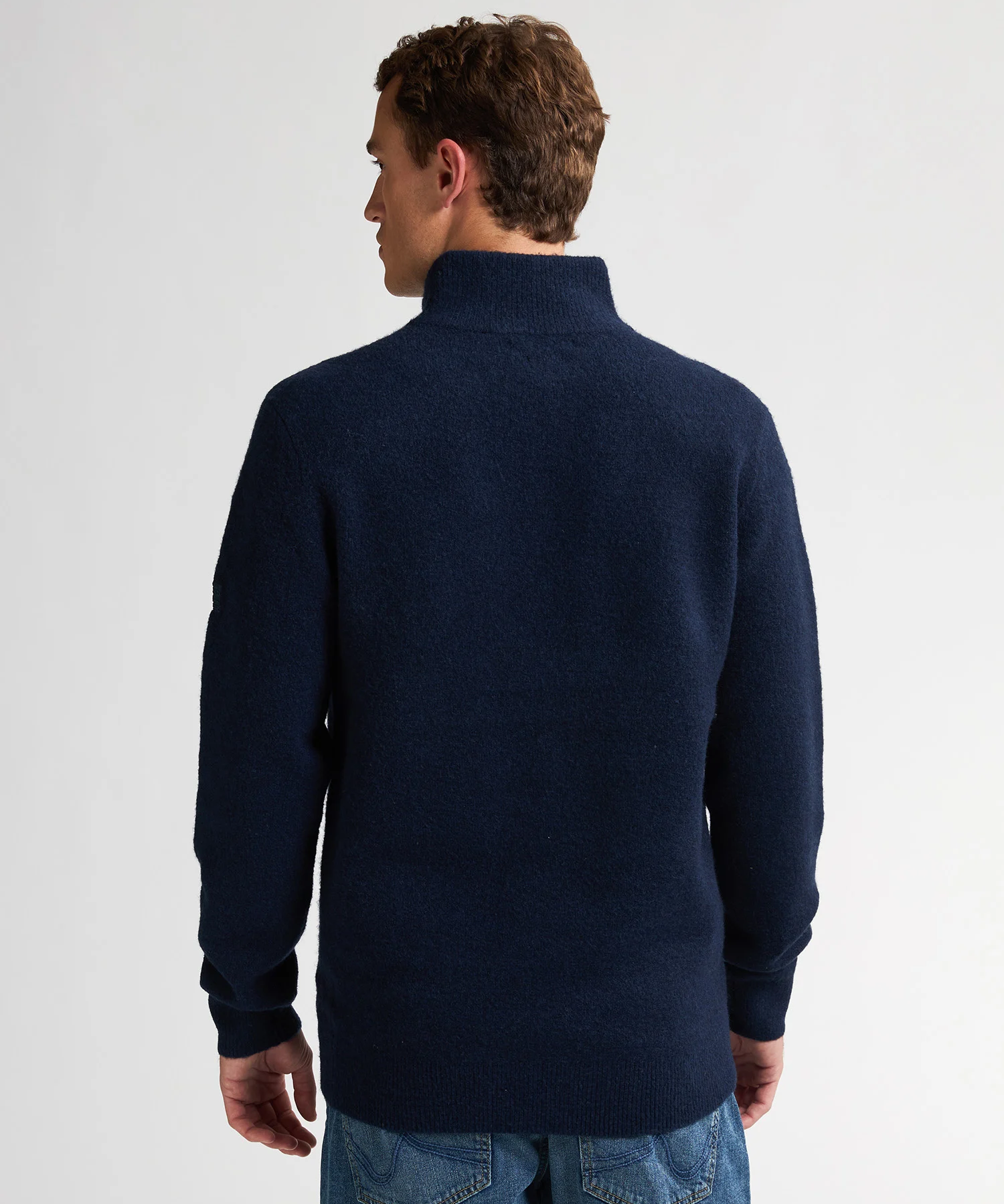 Pull en maille à col homme - Deep capri - PETROL INDUSTRIES