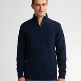 Pull en maille à col homme - Deep capri - PETROL INDUSTRIES