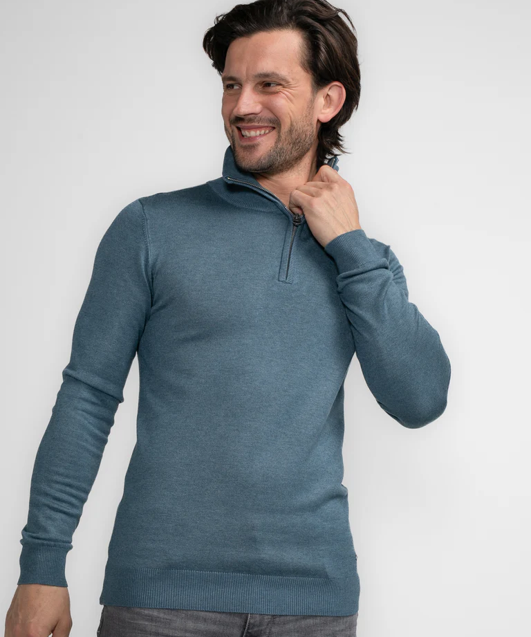 Pull en maille - Bleu - PETROL INDUSTRIES