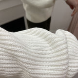 Pull en maille col ras-du-cou Viching - Birch - VILA