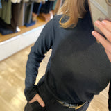Pull en maille Dobbins - Noir - SUN VALLEY FEMME