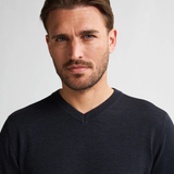 Pull en maille fine col V - Sky captain - PETROL INDUSTRIES HOMME
