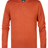 Pull en maille - Orange - PETROL INDUSTRIES