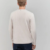 Pull en tricot fin mouliné - Beige clair - IKKS MEN