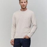 Pull en tricot fin mouliné - Beige clair - IKKS MEN