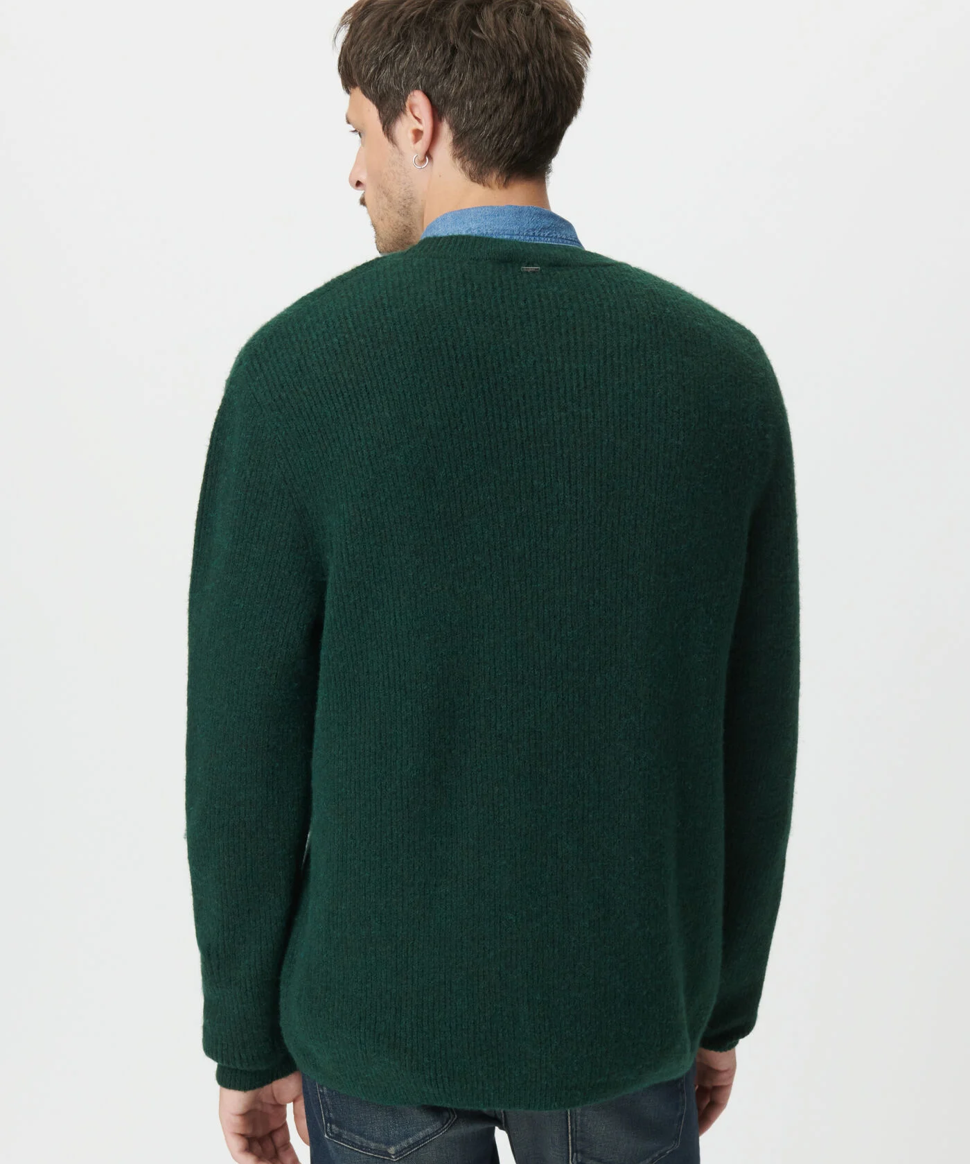Pull en tricot mousseux - Vert anglais - IKKS MEN
