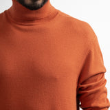 Pull Hakoo maille col roulé - Safran - Sun Valley homme