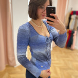 Pull imprimé Melodie - Bleu - LA PETITE ETOILE