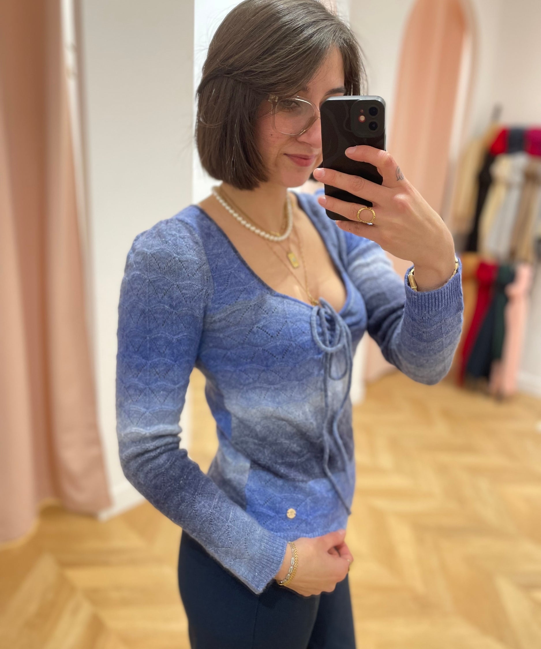 Pull imprimé Melodie - Bleu - LA PETITE ETOILE