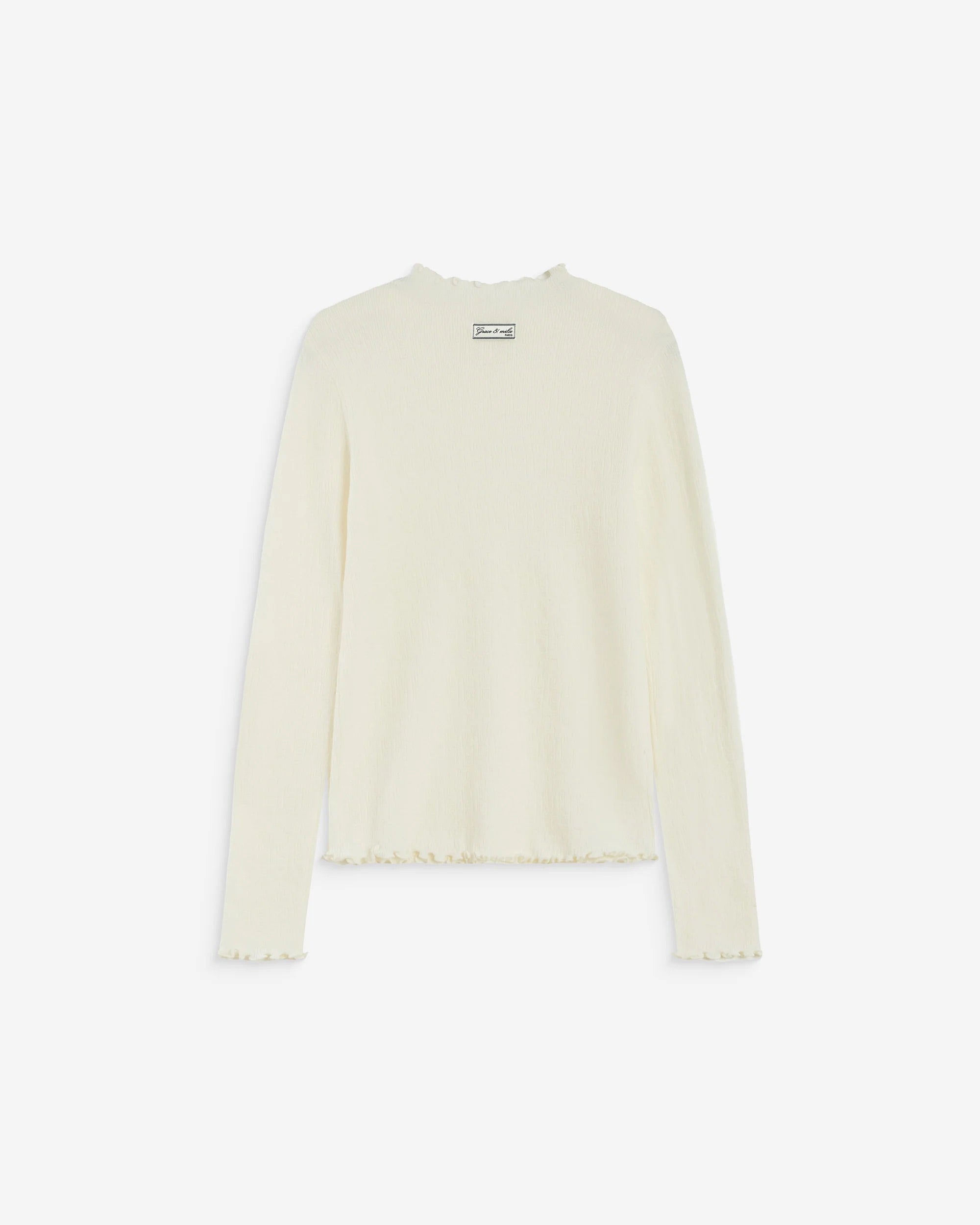 Pull ajusté ALINO GRACE & MILA ivoire – vue produit de dos