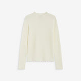 Pull ajusté ALINO GRACE & MILA ivoire – vue produit de face