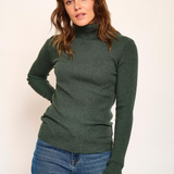 Pull col roulé Klark - Kaki chiné - MKT STUDIO