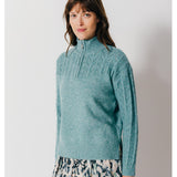 Pull camionneur Lison - Sauge - C'EST BEAU LA VIE