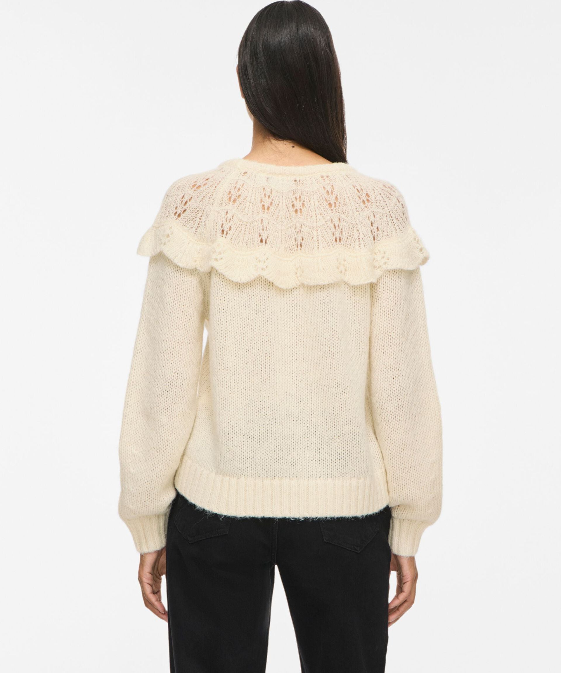 Pull en maille VIMOYANO VILA Birch – porté de dos