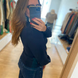 Pull manches bouffantes Molly - Marine - FABIENNE CHAPOT