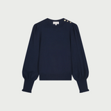 Pull manches bouffantes Molly - Marine - FABIENNE CHAPOT