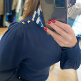 Pull manches bouffantes Molly - Marine - FABIENNE CHAPOT
