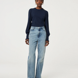 Pull manches bouffantes Molly - Marine - FABIENNE CHAPOT