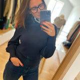 Pull manches bouffantes Molly - Marine - FABIENNE CHAPOT