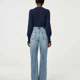 Pull manches bouffantes Molly - Marine - FABIENNE CHAPOT