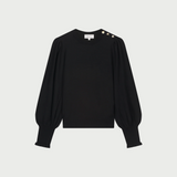 Pull manches bouffantes Molly - Noir - FABIENNE CHAPOT
