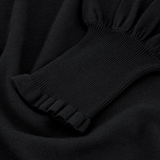 Pull manches bouffantes Molly - Noir - FABIENNE CHAPOT