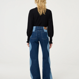 Pull manches bouffantes Molly - Noir - FABIENNE CHAPOT