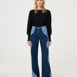 Pull manches bouffantes Molly - Noir - FABIENNE CHAPOT