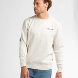 Pull Pagosa à imprimé logo - Blanc antique - PETROL INDUSTRIES HOMME