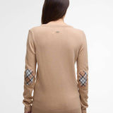 Pull Pendle à col rond - Camel pâle - BARBOUR FEMME