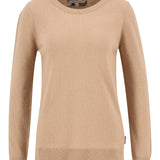 Pull Pendle à col rond - Camel pâle - BARBOUR FEMME