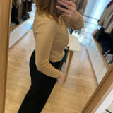 Pull Pendle à col rond - Camel pâle - BARBOUR FEMME
