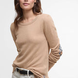 Pull Pendle à col rond - Camel pâle - BARBOUR FEMME