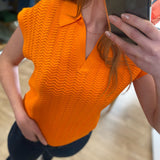 Pull polo Perikel - Orange - SUNCOO