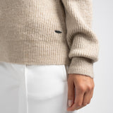 Pull polo Uda en maille - Sable - Sun Valley femme