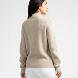Pull polo Uda en maille - Sable - Sun Valley femme