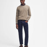 Pull ras du cou en laine Essential - Fossile - BARBOUR HOMME