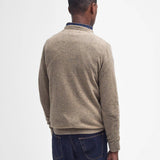 Pull ras du cou en laine Essential - Fossile - BARBOUR HOMME