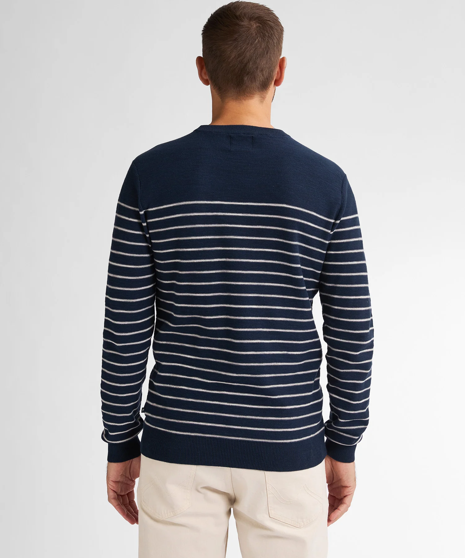 Pull rayé Palm - Marine - PETROL INDUSTRIES HOMME