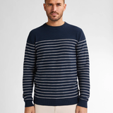 Pull rayé Palm - Marine - PETROL INDUSTRIES HOMME