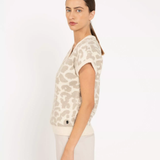 Pull sans manches imprimé léopard Ulken - Beige clair - SUN VALLEY FEMME