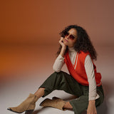 Pull sans manches - Orange - LOLA ESPELETA