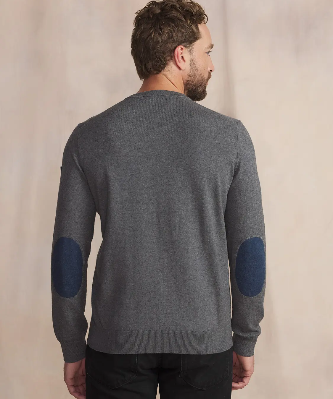 Malikver Light V-Neck Knit Sweater - Granite Grey - TBS MEN
