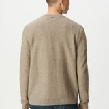 Pull tricot détail fantaisie - Beige vison - IKKS MEN