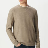 Pull tricot détail fantaisie - Beige vison - IKKS MEN